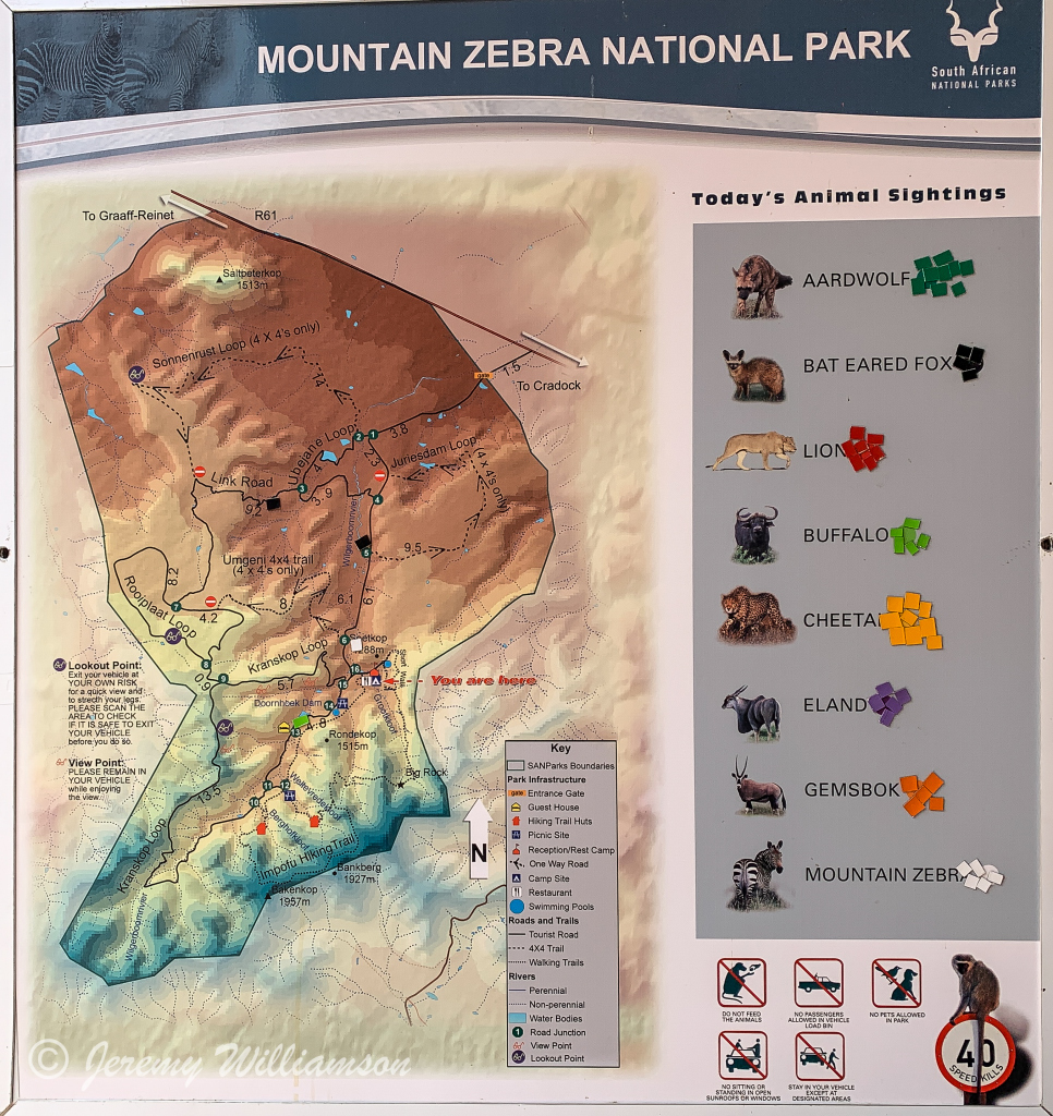 Map - Mountain Zebra National Park